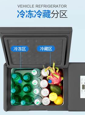 Homesun车载冰箱车家两用小冰箱 冷冻保鲜迷你旅行车载便携式冷柜