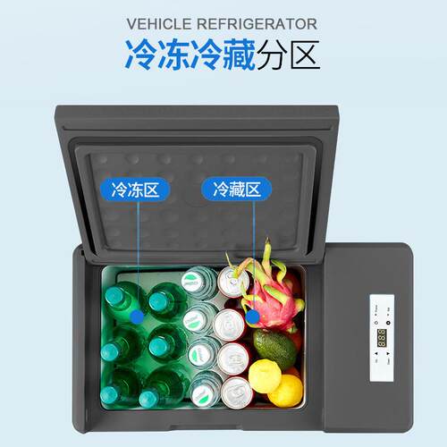 Homesun车载冰箱车家两用小冰箱 冷冻保鲜迷你旅行车载便携式冷柜