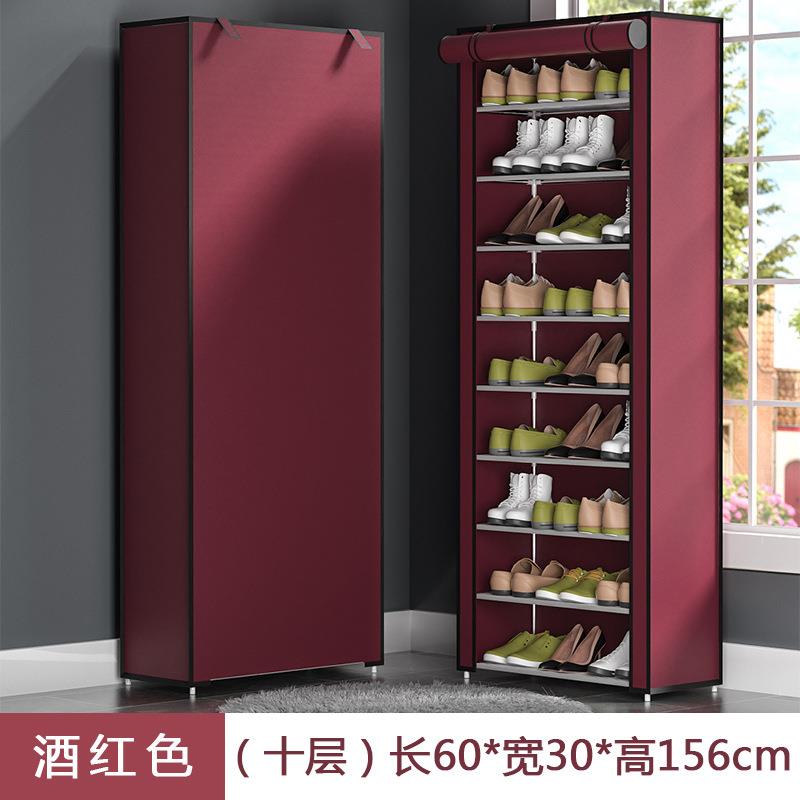 新款直销门口鞋架子多层简易家用防尘布鞋柜宿舍室内好看经济型收