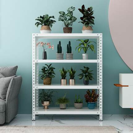 角钢货架置物架厨房超市家用仓库多层落地置物架阳台库房储物铁架