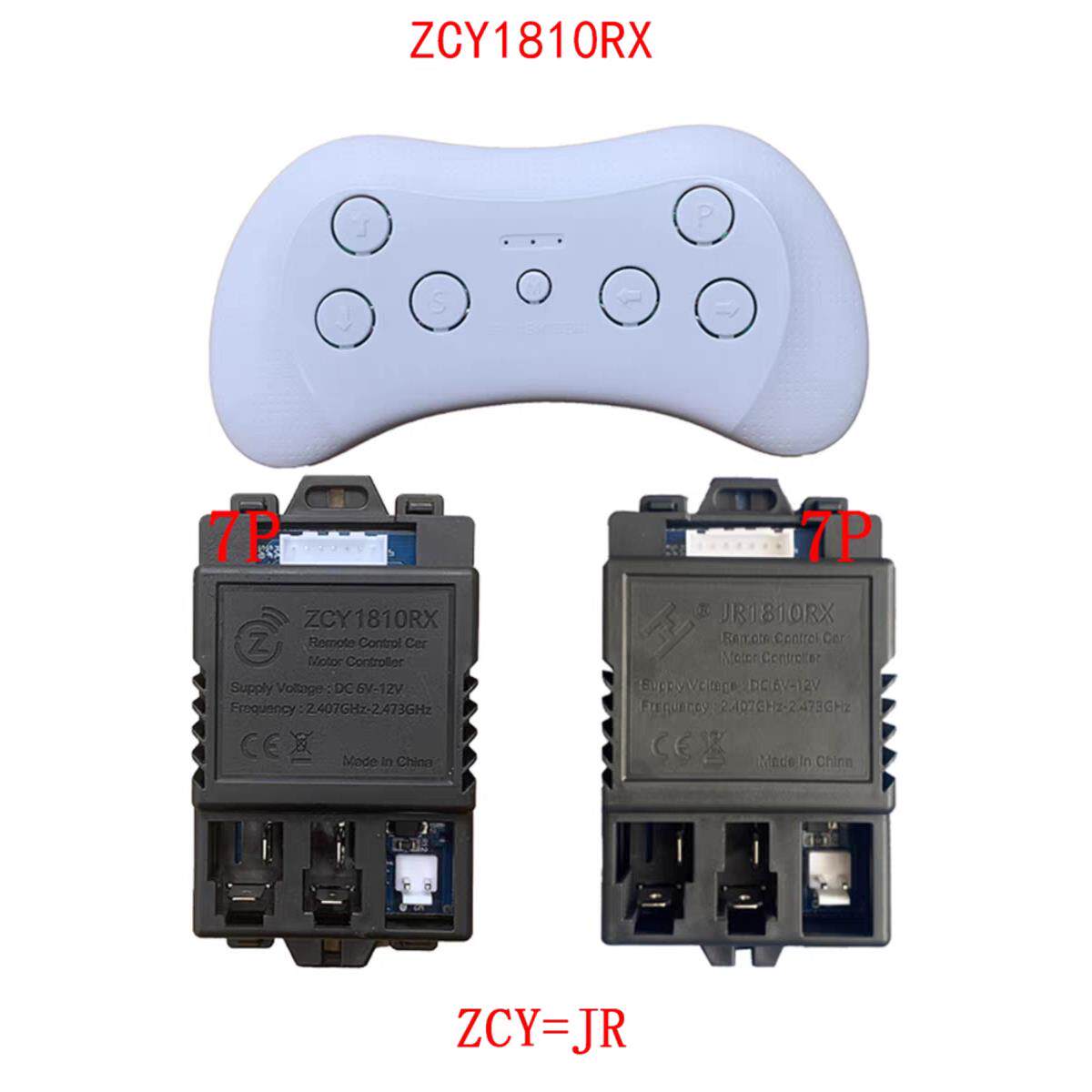儿童电动汽车遥控器ZCY1810RX 6-12V蓝牙遥控器童车配件