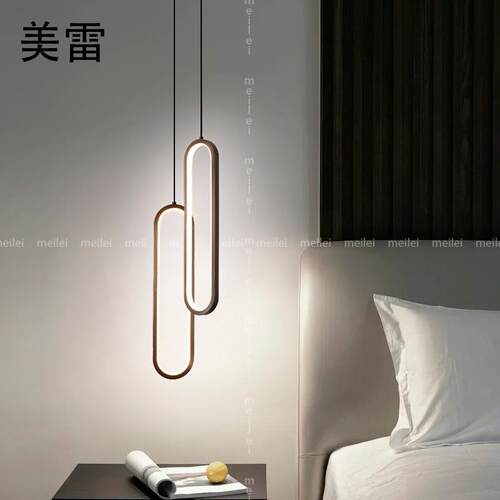 全铜卧室床头小吊灯吊线创意灯具轻奢现代简约餐厅吧台壁灯极简
