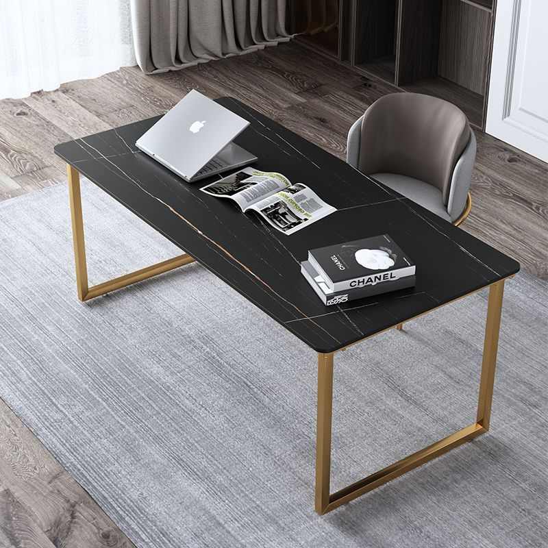 北欧岩板电脑桌台式卧室家用书房书法桌轻奢书桌现代简约办公桌子