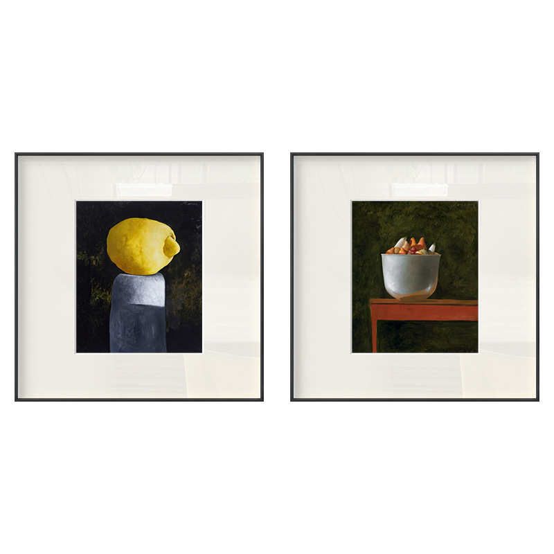 北欧现代简约ins小清新风格装饰画餐厅走廊墙面挂画水果静物壁画图片