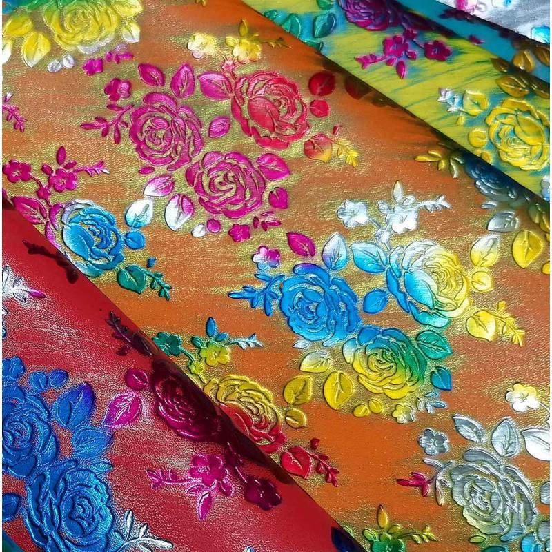 PU压花擦色多彩小玫瑰 1.0厚手感中软 箱包鞋材服装装饰适用面料,住宅家具,皮革,淘宝优惠券,粉丝福利购,淘宝优惠卷