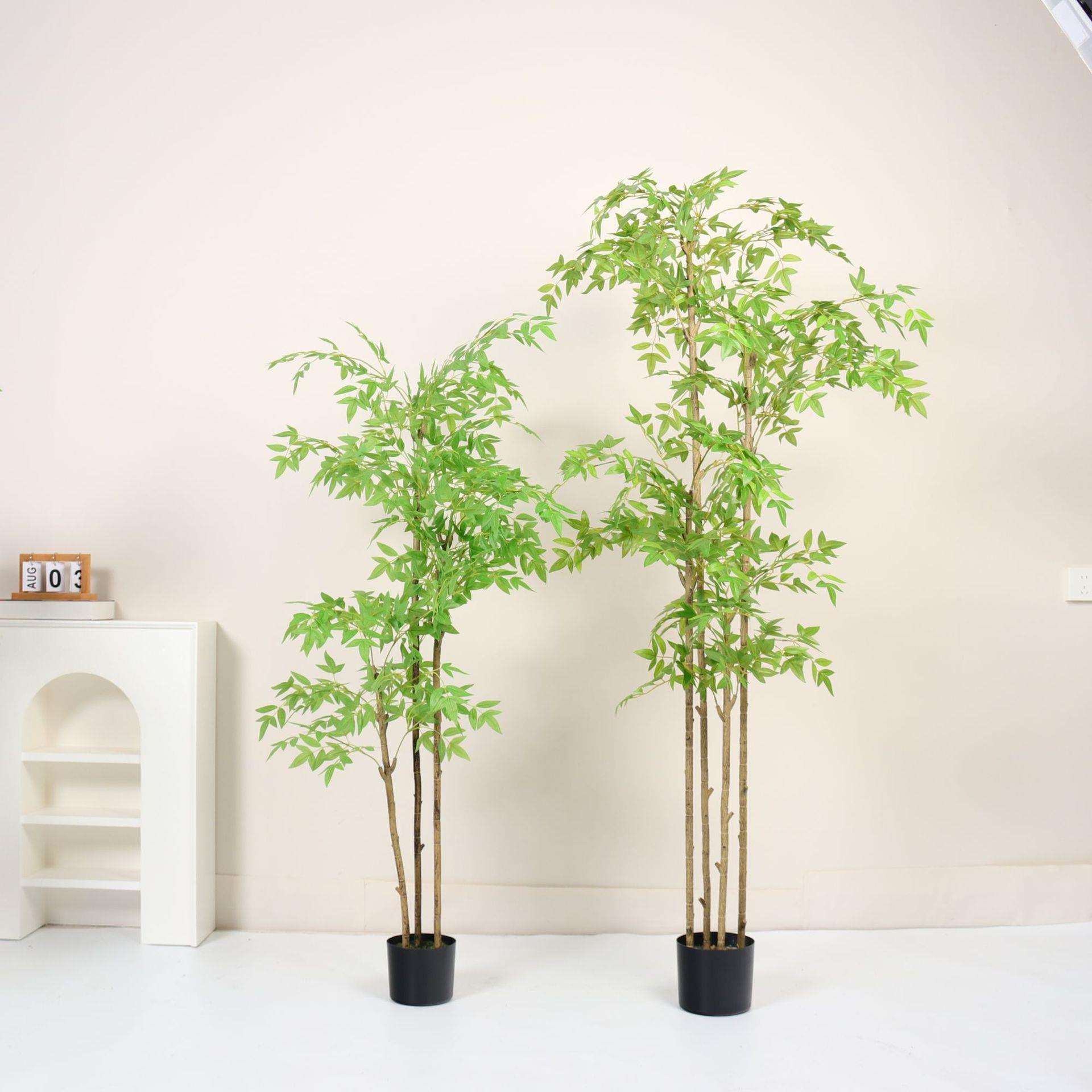 仿真南天竹仿真绿植摆件家居室内客厅装饰摆设假竹子盆栽仿真植物