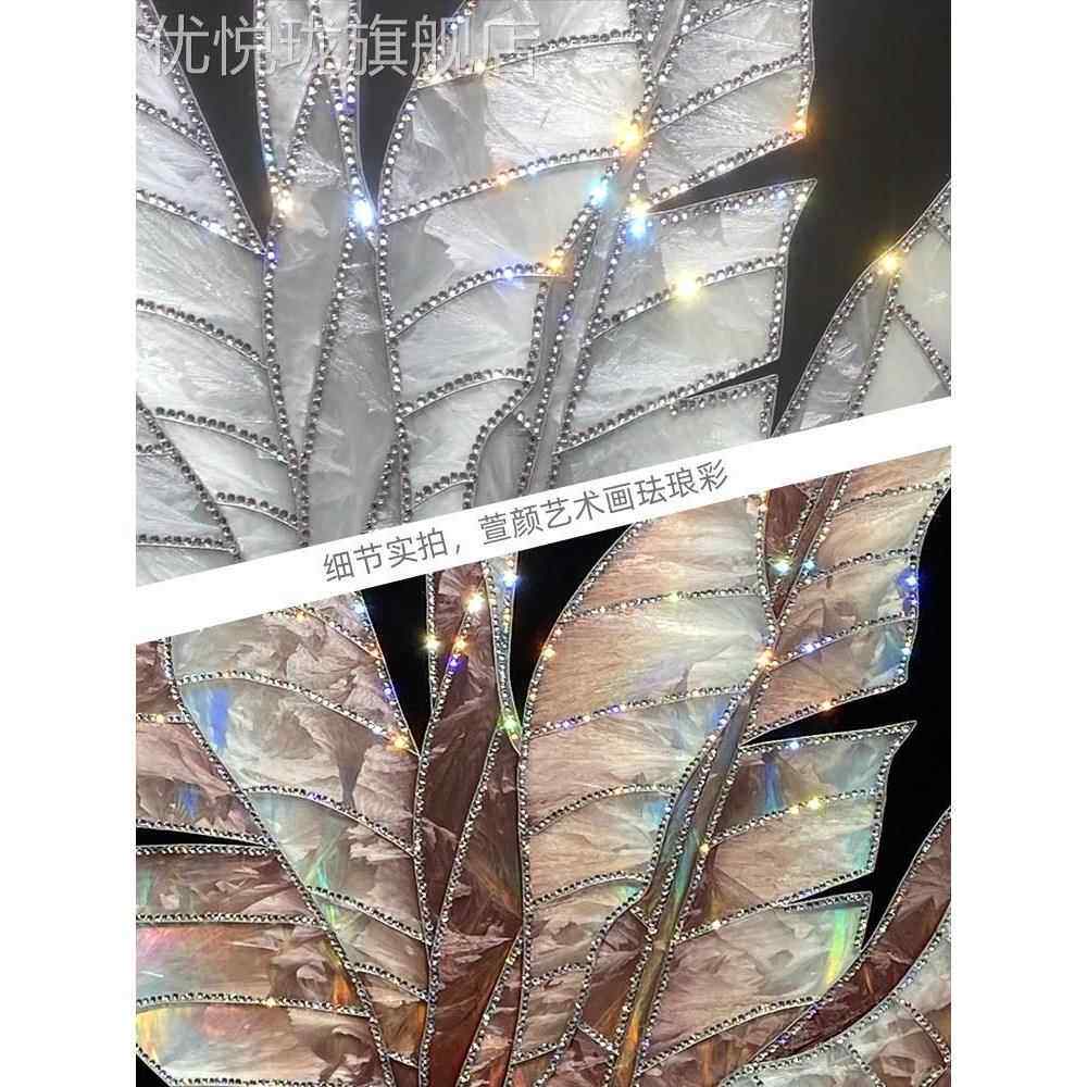 定做纯手工珐琅彩画家大业大装饰画壁走廊玄关挂画芭蕉叶客背厅景