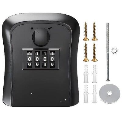 Waterproof Garage 4 Digit Combination Wall Mounted Key Safe