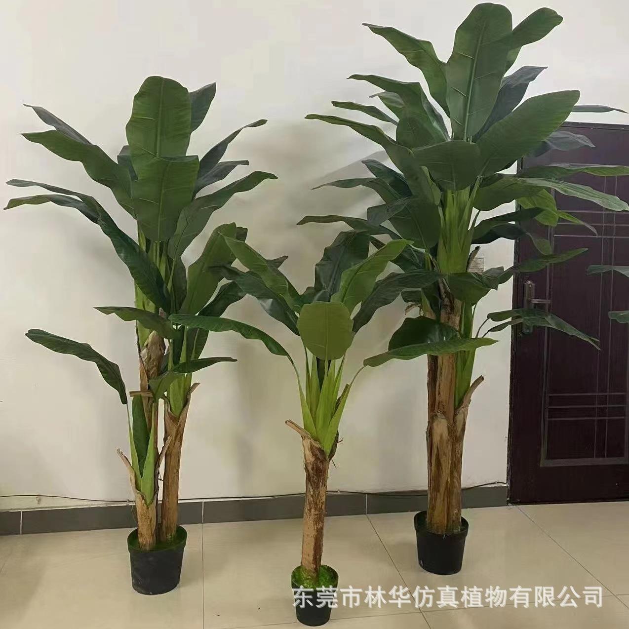 仿真芭蕉树 仿真绿植盆栽 室内客厅酒店装饰 热带仿真香蕉树