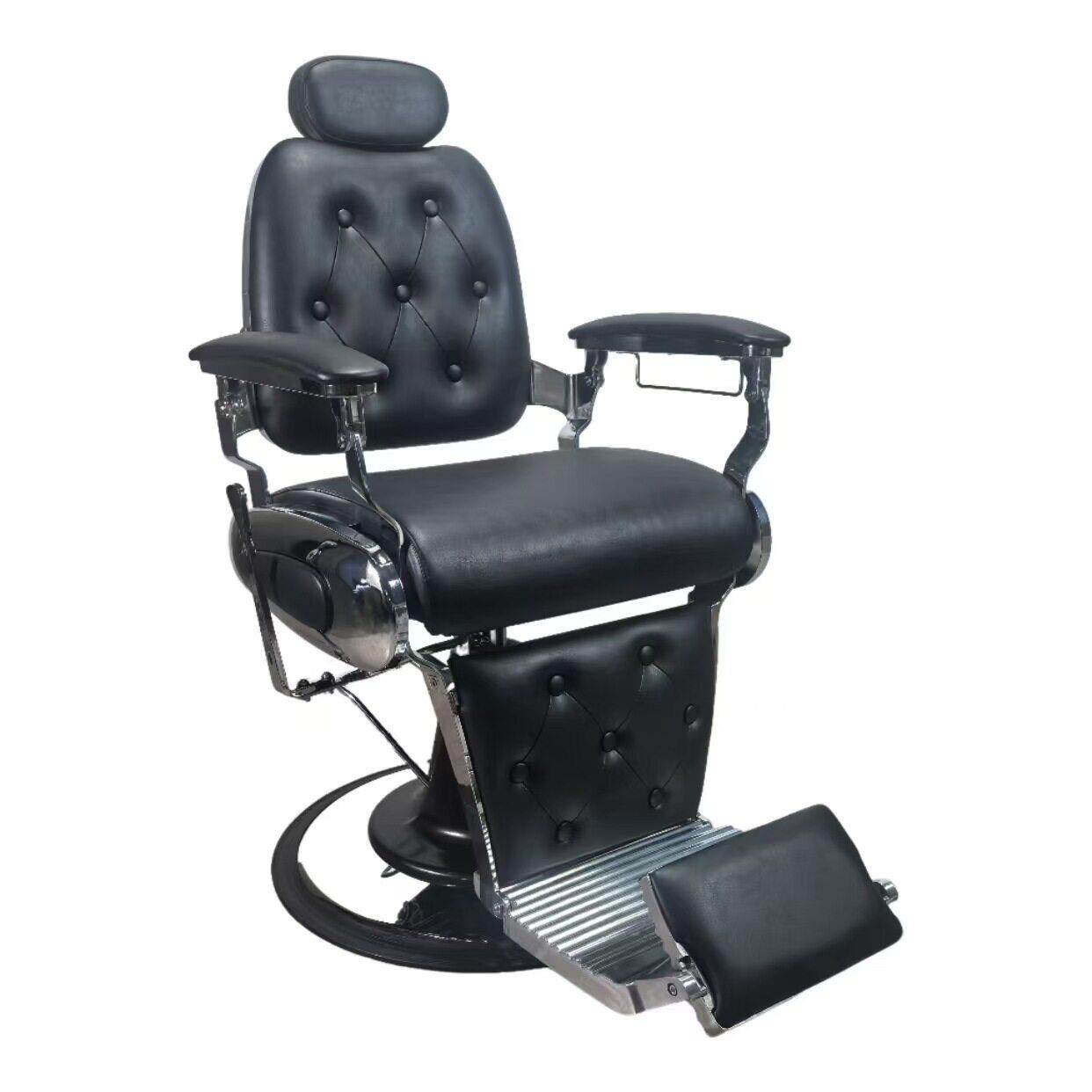 复古士油头椅理发店椅子发廊专用可放倒刮胡修面椅烫染美发椅子
