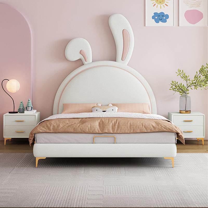 BBM609-1儿童床男孩汽车床轻奢现代实木真皮床青少年单人床男童软