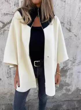 Zipper stand up collar jacket jacket 拉链立领夹克外套