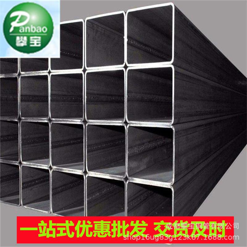 厂家直发钢结构用 Q235正方形直角黑方通 大口径无缝方矩管现货