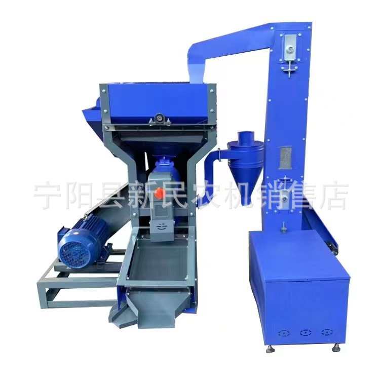 柴油机去干净可带成杂碾米提升机米可以电机一次去石碾米机款带