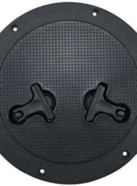 艾硕8寸圆形甲板盖黑/白色两手柄储物箱盖舱盖船用船用五金件