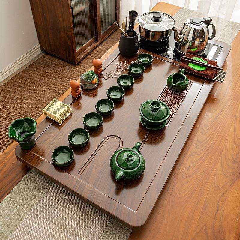 2024新款茶具套装全自动底部上水茶盘家用茶台烧水壶一体整套茶道