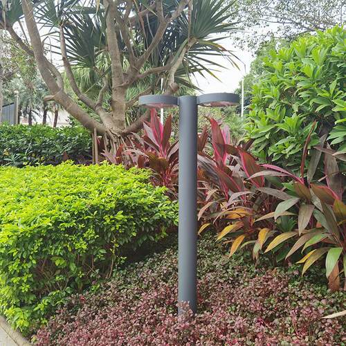 简约户外防水草坪灯庭院家用小区别墅路灯花园景观地插双头灯