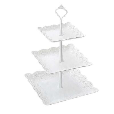 Plastic Cake Stand Afternoon Tea Wedding Plates Party