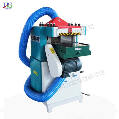 双电机三根进料两根出料棍压刨机大型双面压刨机 planing machine