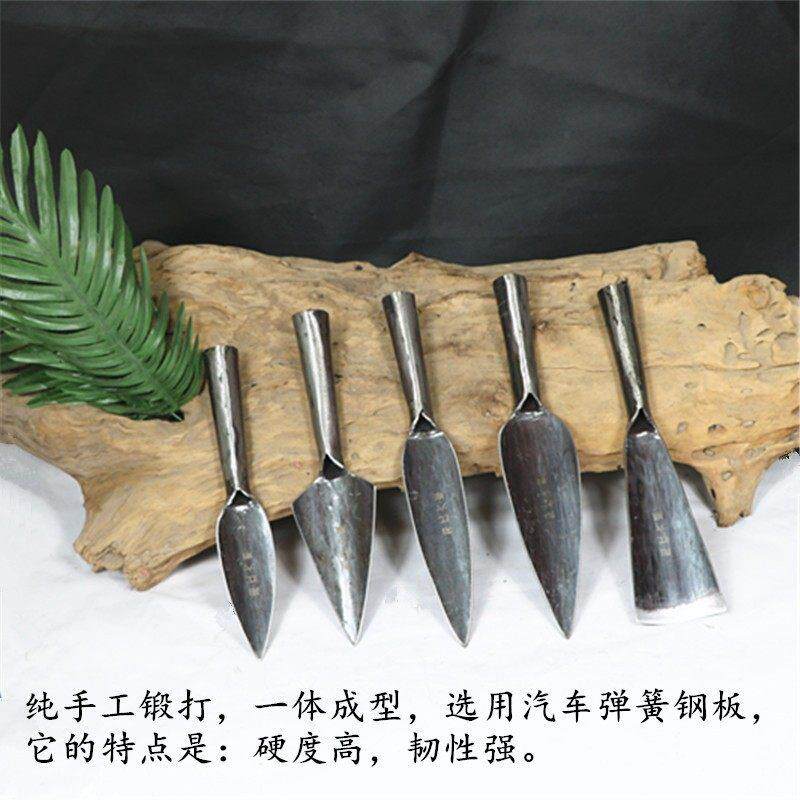 传统手工锻打园艺小钢铲小铲子种菜锄草松土铁锹花园多肉植物工具