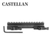 45度斜导轨快拆增高导轨侧面两面轨20转20MM支架手电筒夹铝合金夹