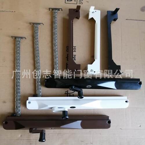 五金门锁出口澳新加波手AL-64211摇窗开窗器摇窗器链条洲机手动推