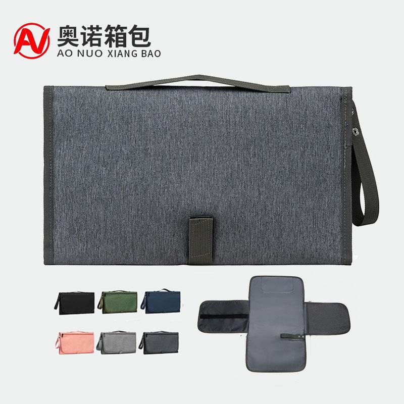 跨境新款隔尿垫便携式婴儿换尿布垫多用途可折叠手提尿布包