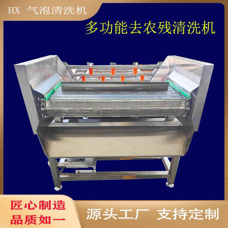 商用菠菜油菜气泡清洗机大型豆角白芸豆清洗设备桑葚西红柿洗果机
