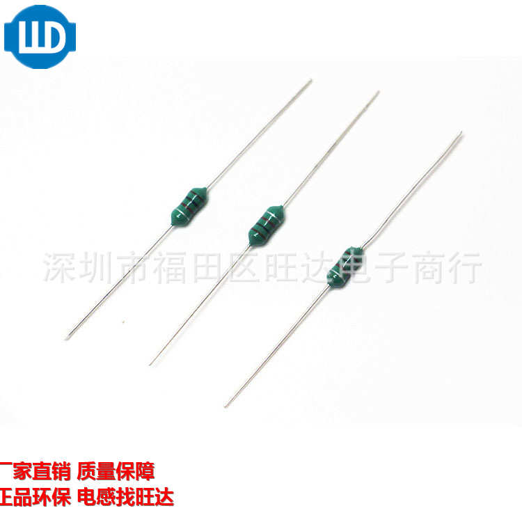 0410 2.2MH色环电感1/2W（222K）10%直插绕线电感器 厂家直销批发