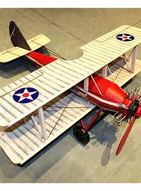 复古工艺品老式舰载攻击机铁艺飞机模型摆件家居摆设道具