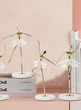 电客厅关酒柜软装饰视品样板房家居创意欧式柜ELN芭蕾玄舞蹈女孩