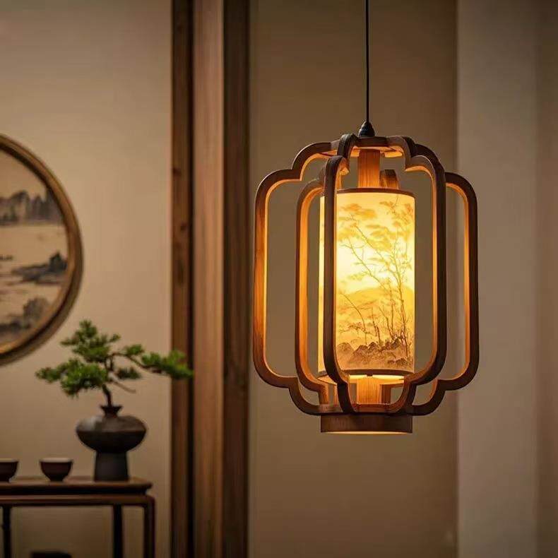 宋氏美学小吊灯中国风复古风禅意餐饮店过道餐厅茶室复古护眼吊灯