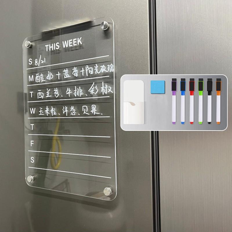 亚克力冰箱贴留言板磁性展示贴
