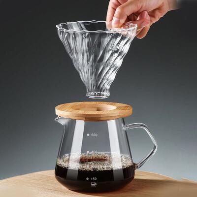 Glass Coffee Pot Hand Brewed Drip Pour Over Coffee Filter