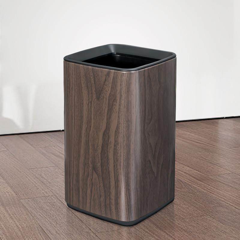 客厅垃圾桶双层家用新中式木纹加厚方形创意轻奢高档酒店客房商用,家庭/个人清洁工具,垃圾桶,淘宝优惠券,粉丝福利购,淘宝优惠卷