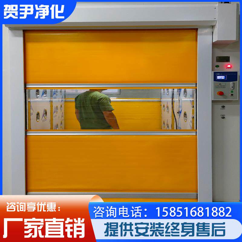 卷帘门硬质涡轮快速门卷闸门工业升降门电动车库门自动感应全套门图片