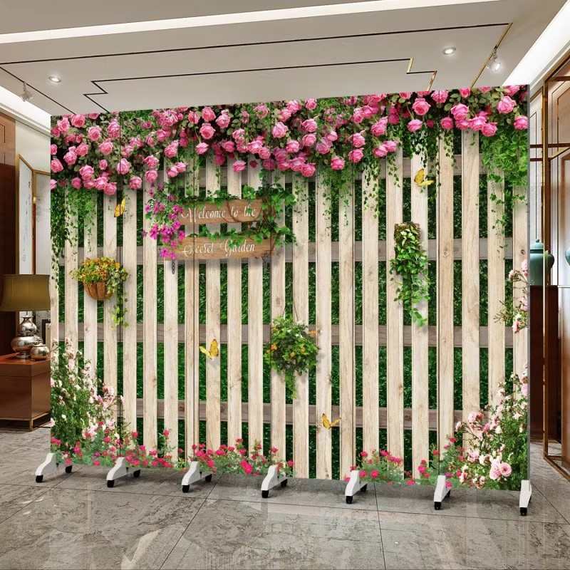 立体中式古风屏风隔断办公室茶馆卧室遮挡可移动折叠屏风隔断客厅