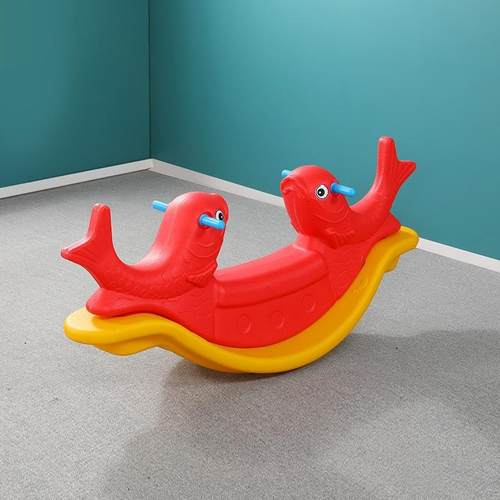 幼儿园双内人动物跷跷摇板童室儿家用宝宝塑料木马1马翘翘板摇摇