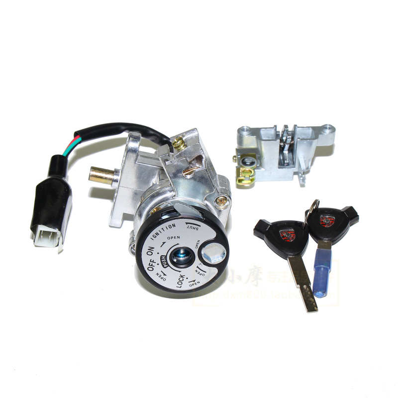 电摩路虎五代八代套锁电动车摩托车BWS电门锁钥匙开关全车龙头锁