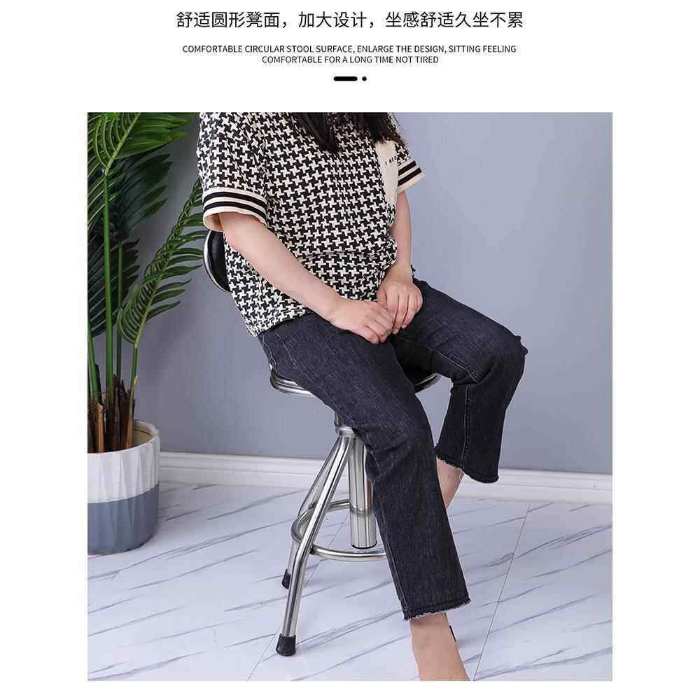 不锈钢凳子带靠背工厂车间用旋转升降圆凳实验室防静电椅子高脚凳