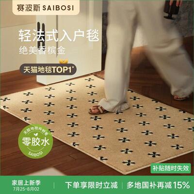 赛波斯绝美香槟金! 进门毯小毯法式无胶入户地垫门口脚垫青山美宿