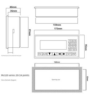 鲁杰科技Fx2N家用Plc控制器20Mt工业控制板24Mr文字一体机320显示