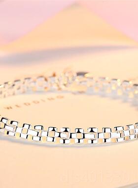 高档尾凤2正品999纯手链女轻银奢小众精致银饰足银手镯024年新款