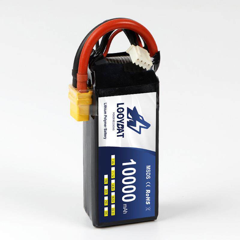 LOOYBAT10000mAh22.2V50C遥控RC车模型船模直升机LiPo高倍率电源