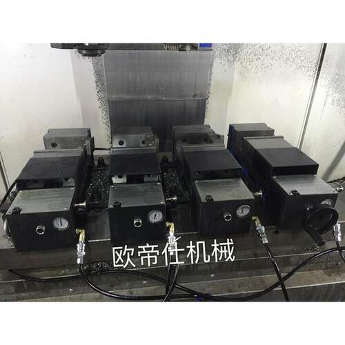 台湾气动虎钳MC精密虎钳加工中心台钳6寸倍力铣床平口钳开口250mm