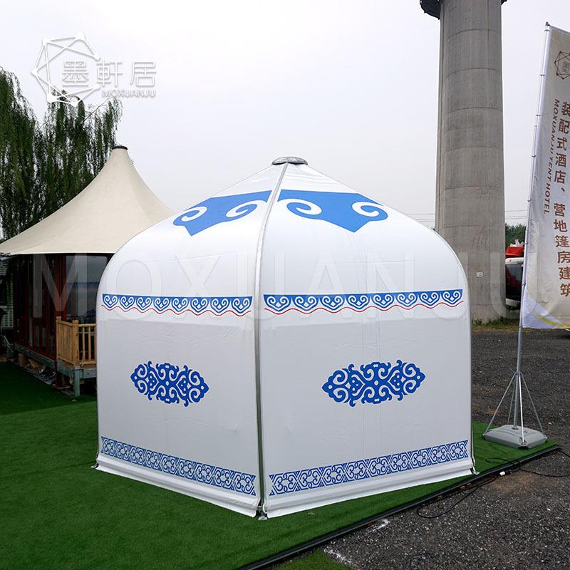 草原景区蒙古包帐篷酒店野营营地铝合金支架安全快速搭建景区营地