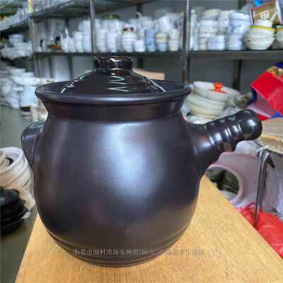 正品锅康丽达耐高温砂锅炖锅粥陶瓷粥土炒锅具瓦熬单柄煲包邮