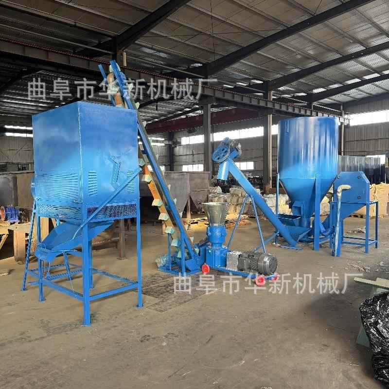 家用小型鸡兔猪颗粒饲料机干湿两用平模造粒机150型饲料颗粒机