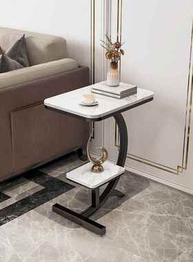 小方桌沙发边柜侧边柜床头小桌子轻奢角几小茶几迷你岩板艺术边几