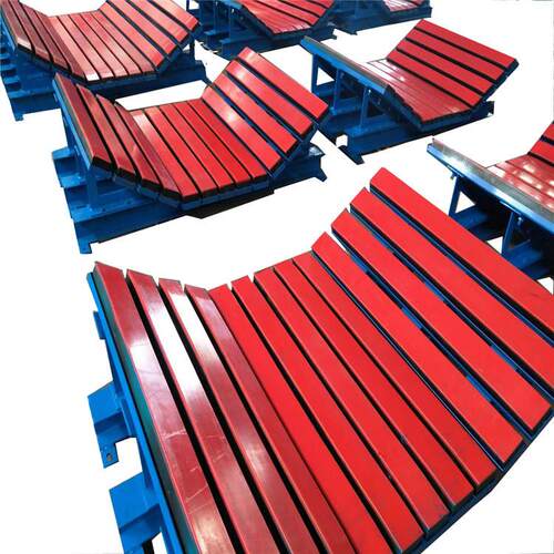 输送机缓冲滑槽抗阻燃材质缓冲床金属矿用缓冲减震装置